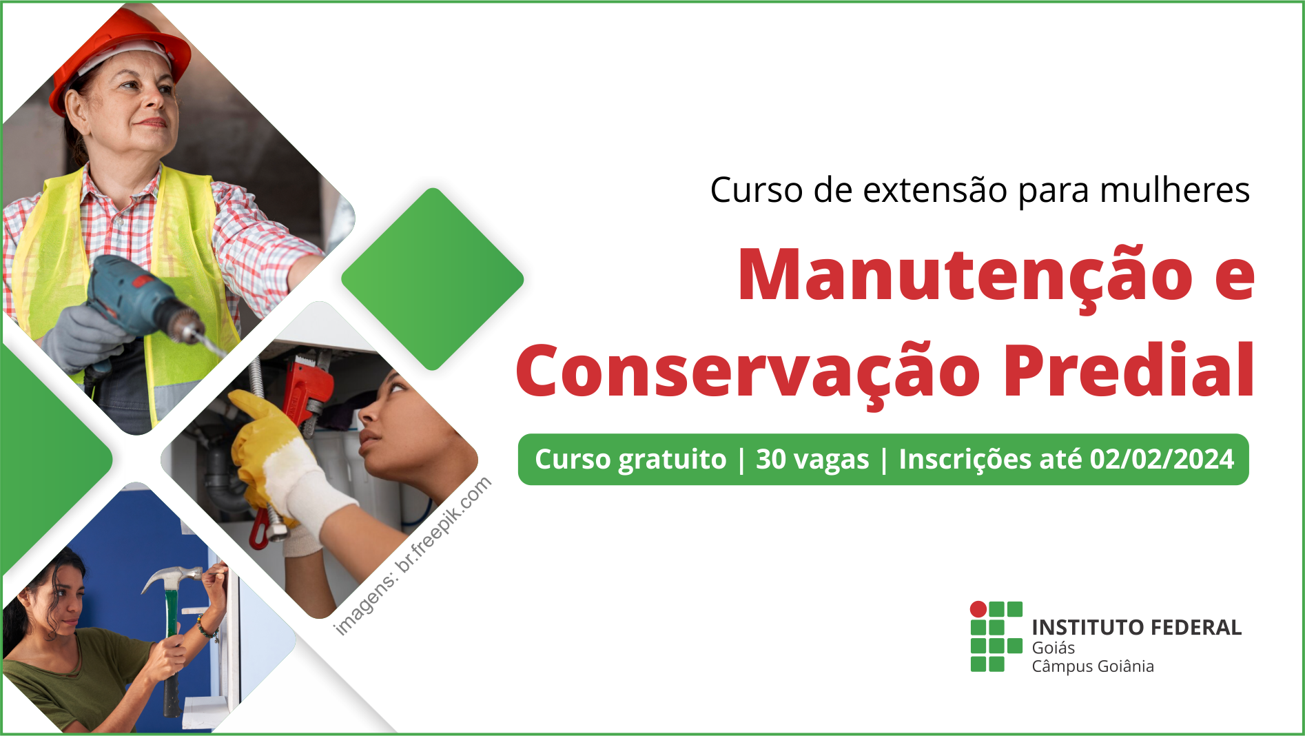 Curso será ofertado nas manhãs de sábado.